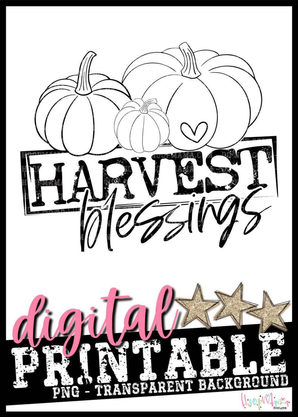 Harvest Blessings PRINTABLE-DOWNLOAD