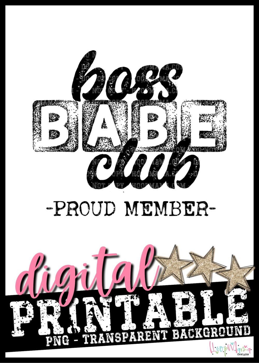 Boss Babe Club- PRINTABLE DOWNLOAD