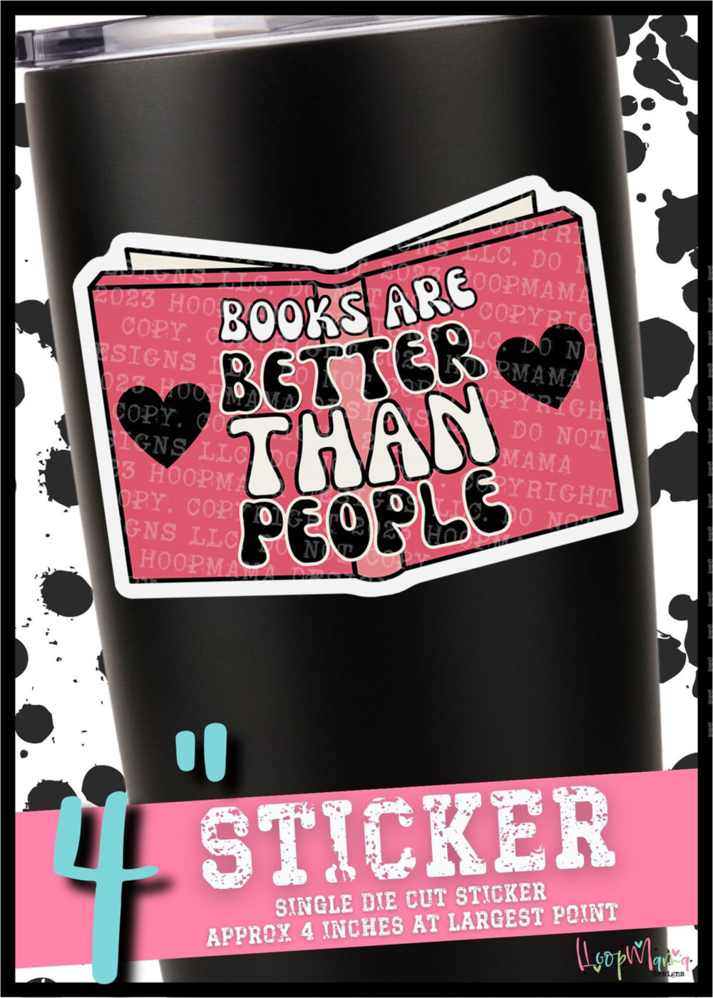 DC23-003 - Books Are Better Than People- DIE CUT STICKER
