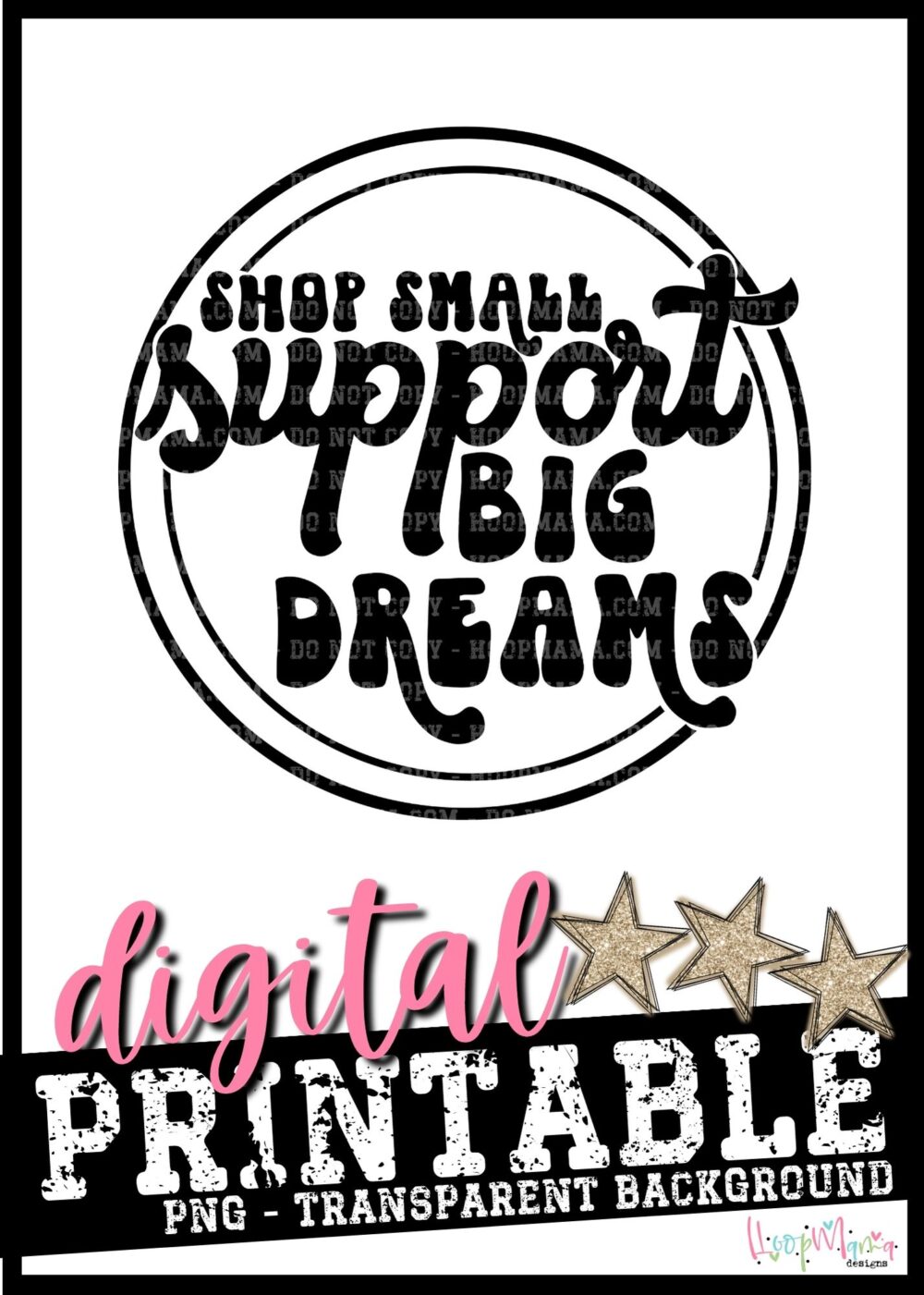 Shop Small Support Big Dreams-PRINTABLE DOWNLOAD