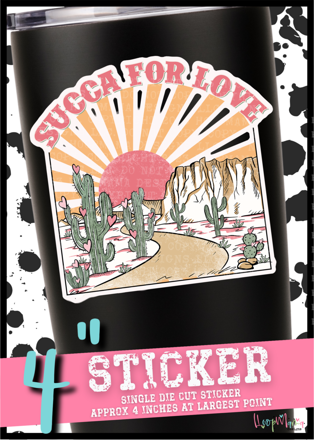 DC23X-0008 -Succa For Love- DIE CUT STICKER