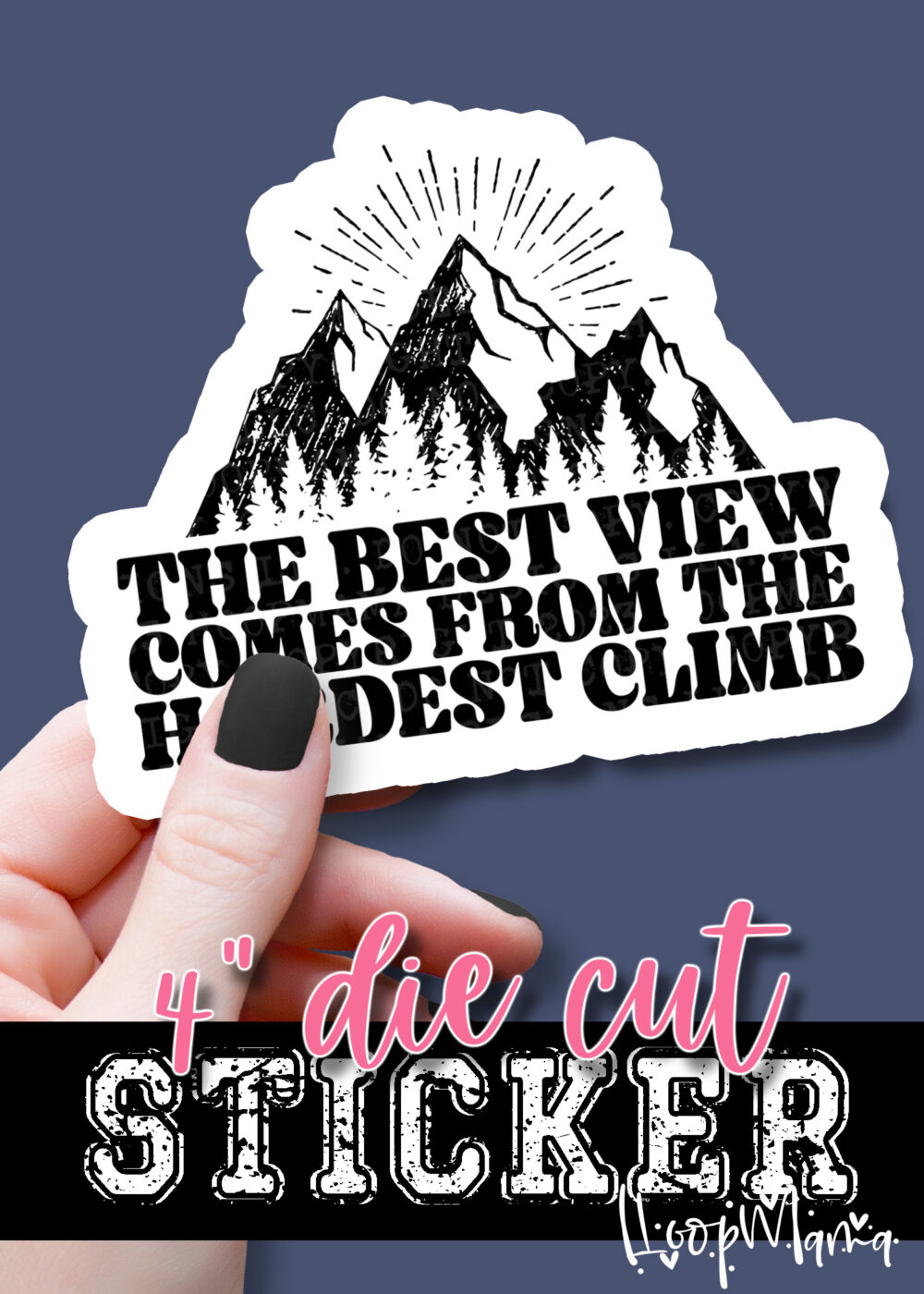 DC23-0068-  The Best View - DIE CUT STICKER