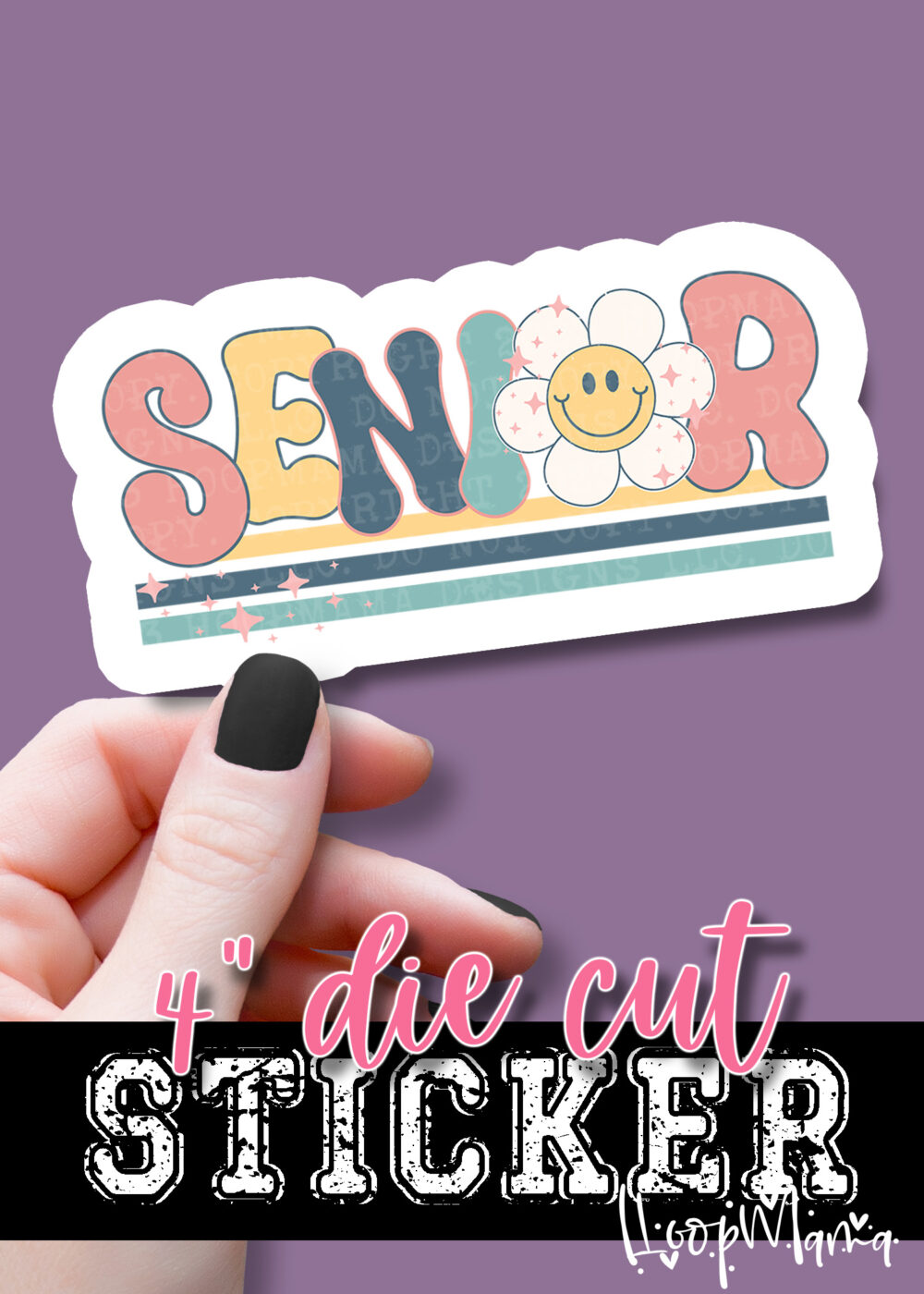 DC23-0090- Senior - DIE CUT STICKER
