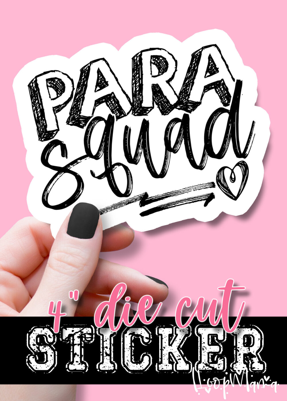 DC23-0102- Para Squad - DIE CUT STICKER