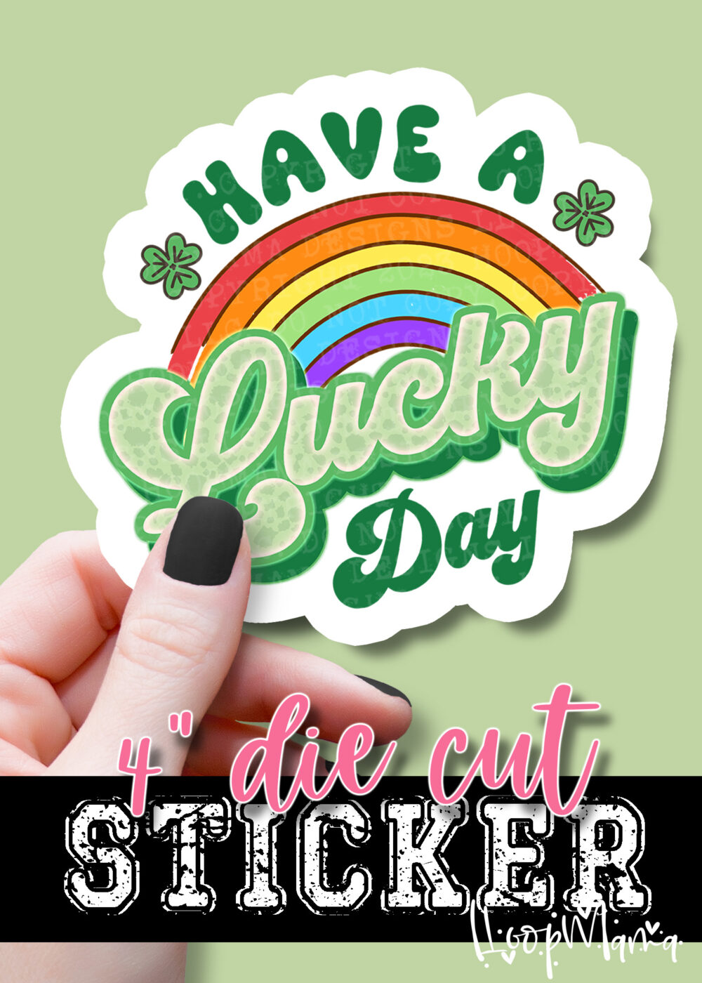 DC23-0050- Have A Lucky Day - DIE CUT STICKER