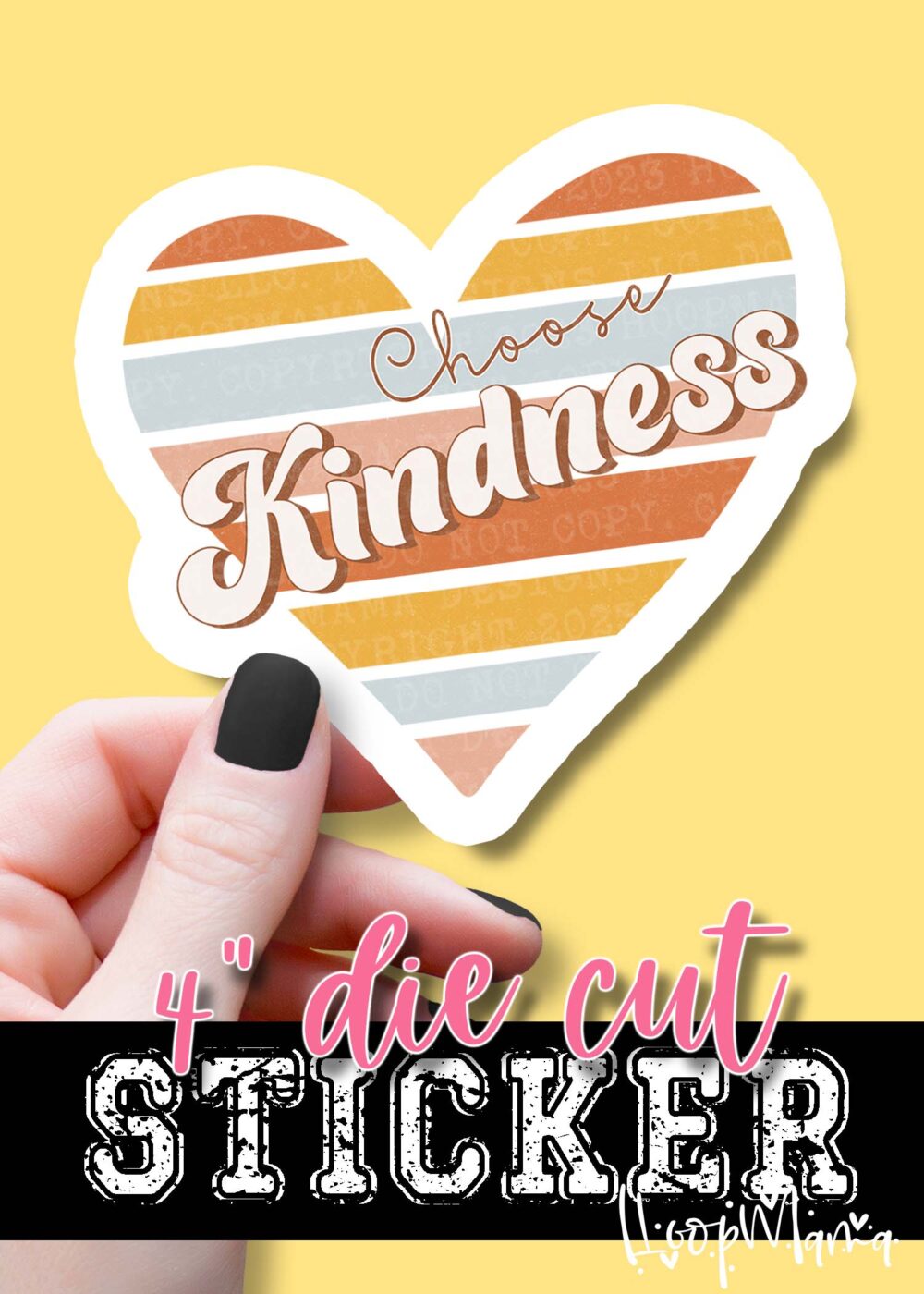 DC23-0135- Choose Kindness - DIE CUT STICKER