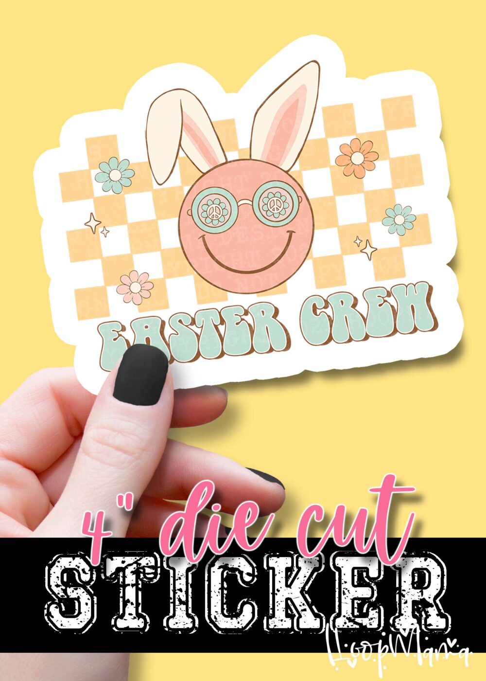 DC23-0207-  Easter Crew - DIE CUT STICKER