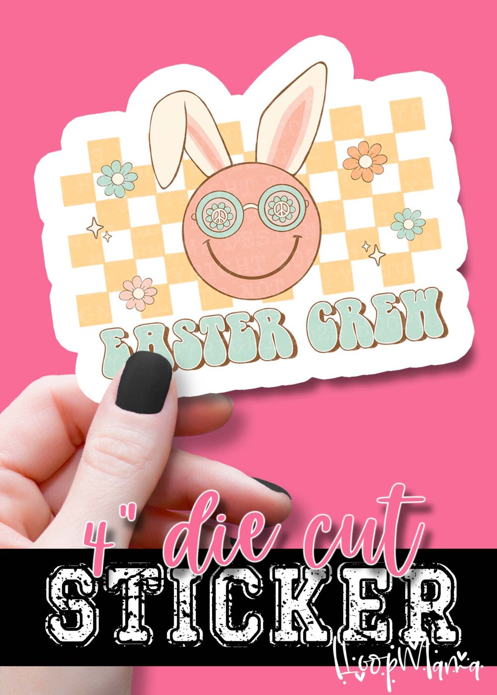 DC23-0207-  Easter Crew - DIE CUT STICKER