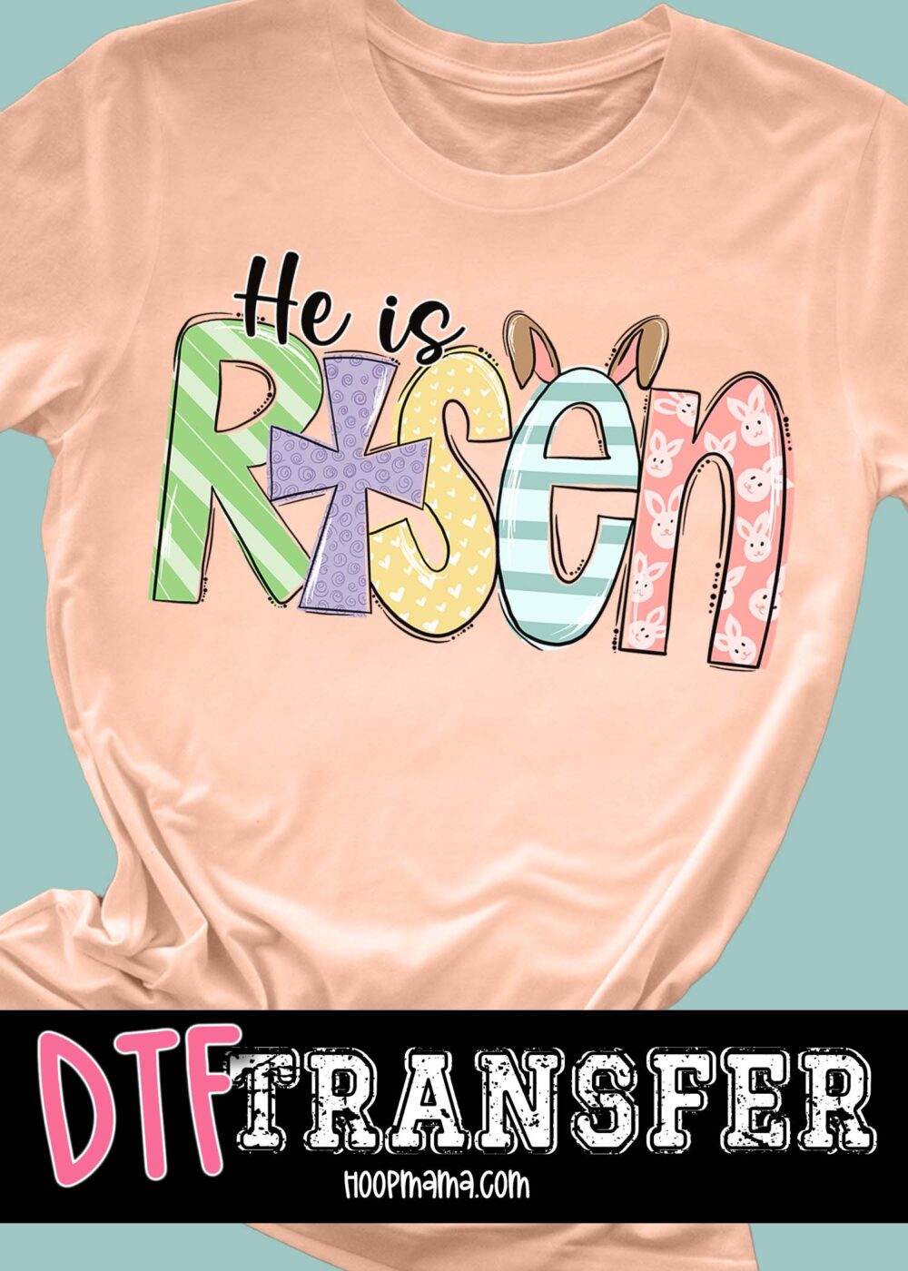 23-0196 - He Is Risen- DTF Transfer