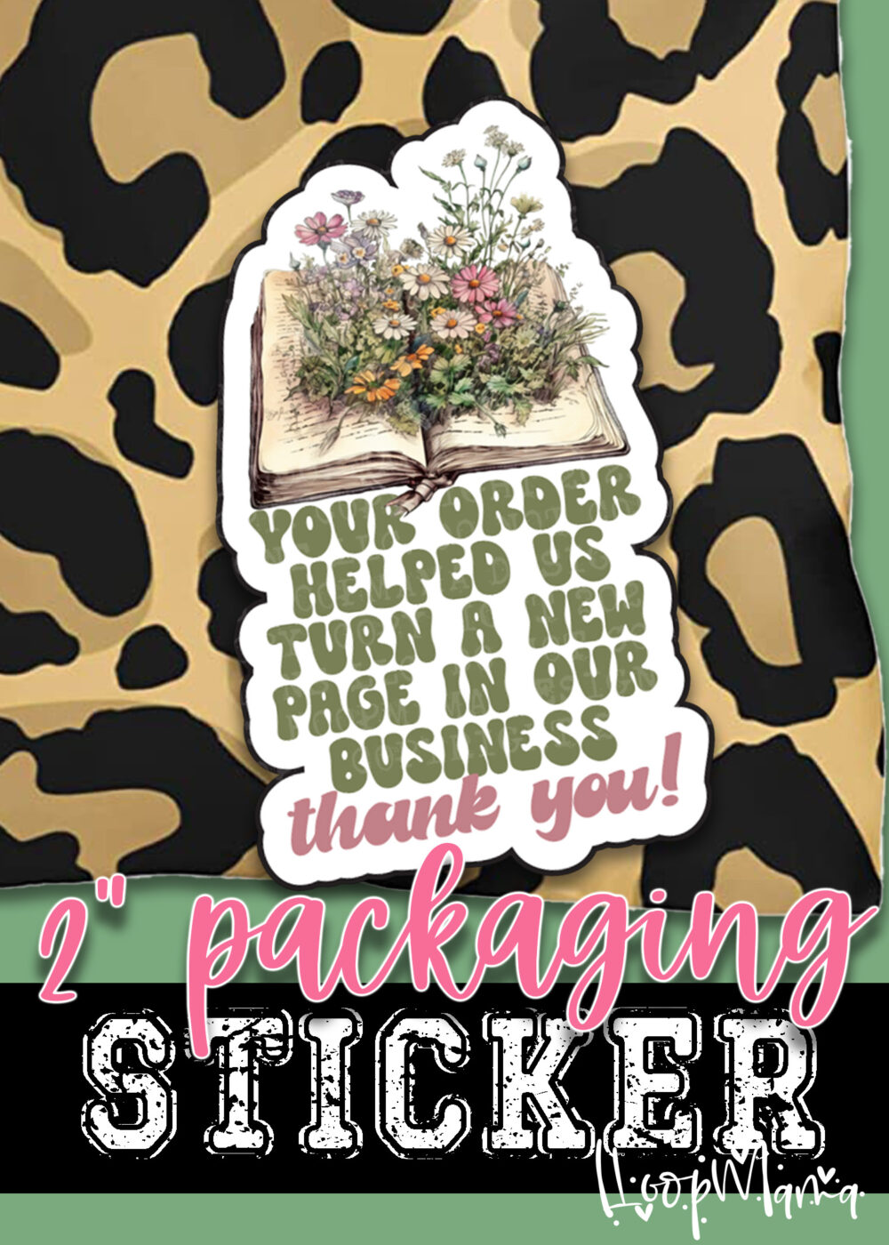 S0751 - Your Order Helped Us Turn A New Page In Our Business