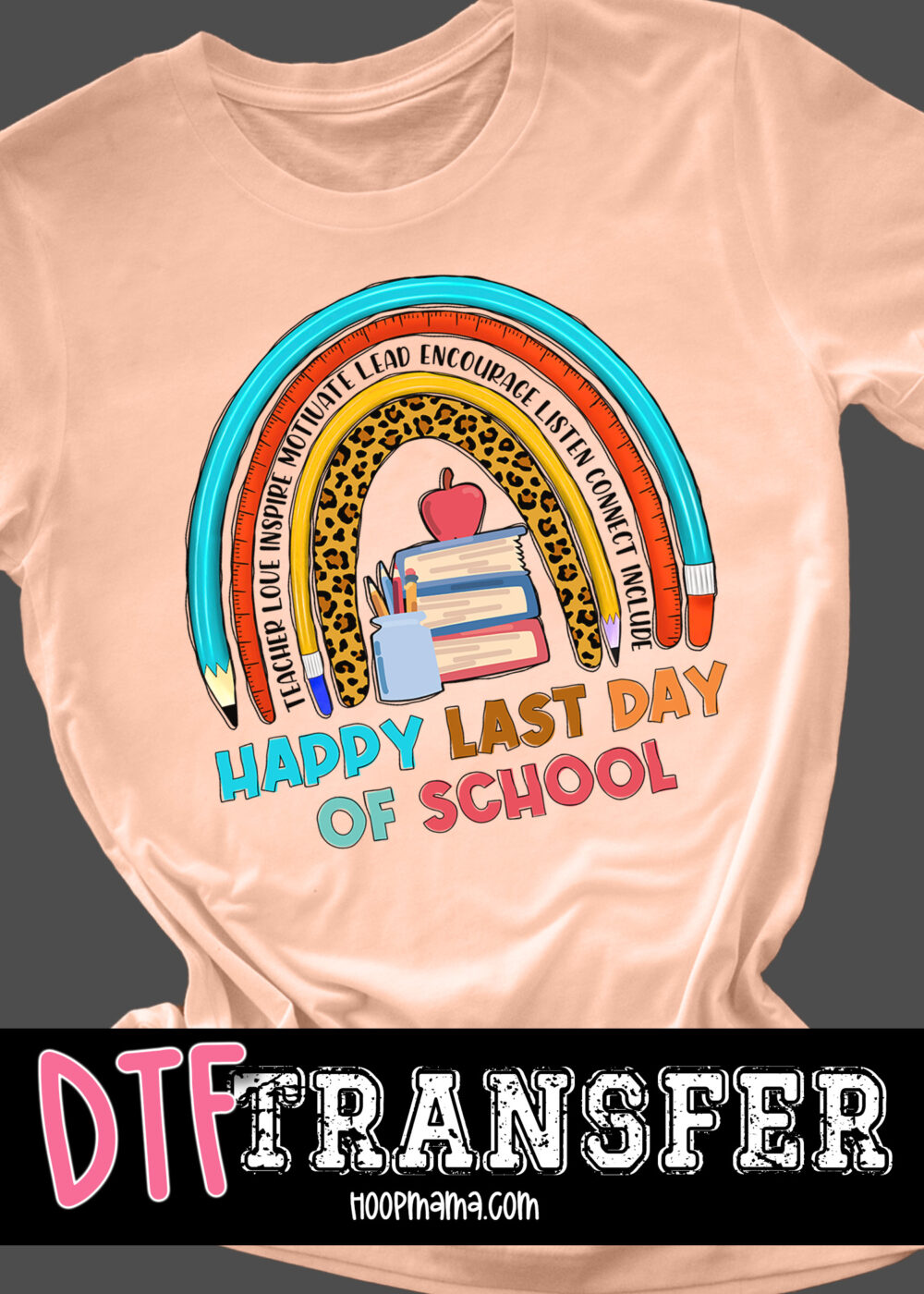 23-0518 - Last Day of School Books - DTF Transfer