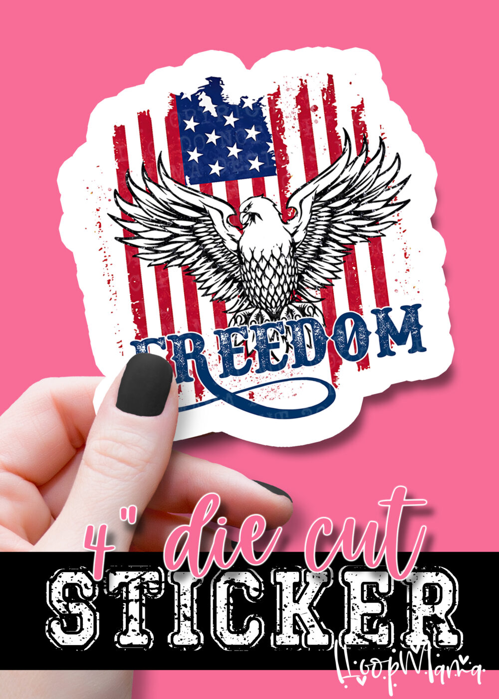 DC23-0644 - Freedom - DIE CUT STICKER