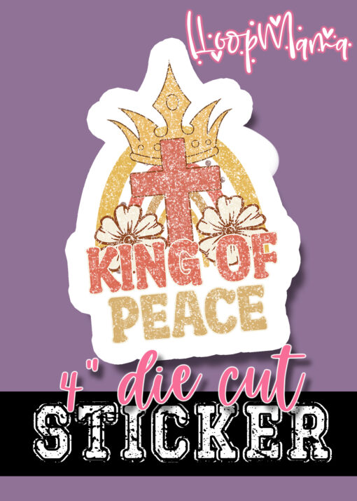 DC23-0742 - King Of Peace - DIE CUT STICKER - Image 3