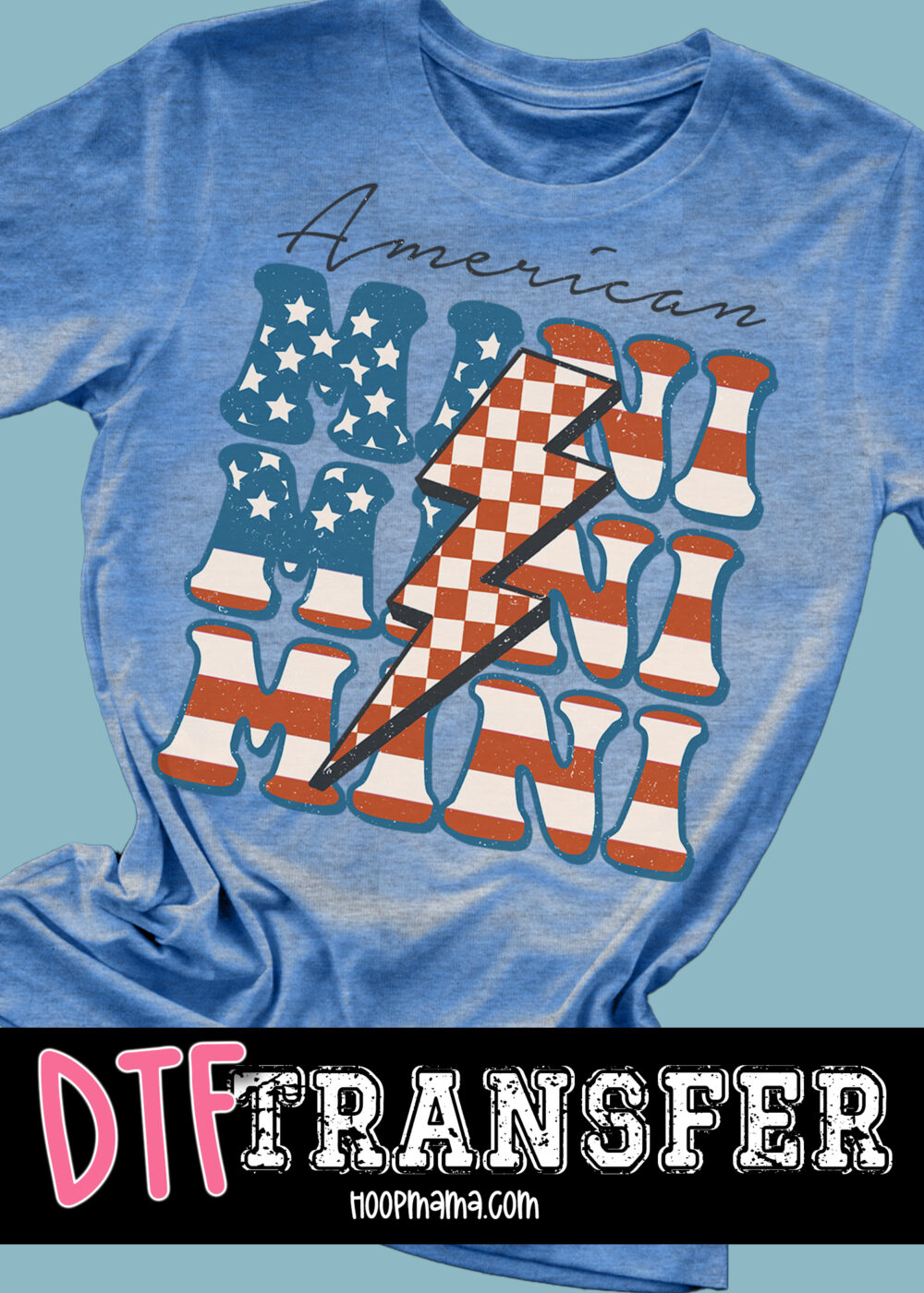 23-0870 - American Mini - DTF Transfer