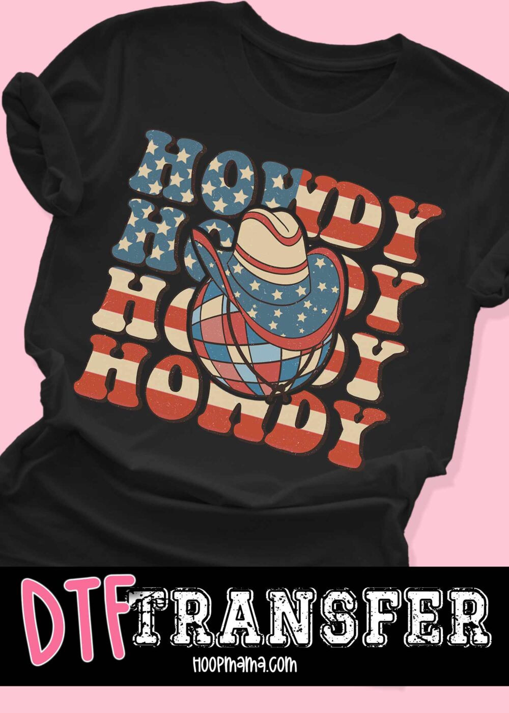 23-0830 - Patriotic Howdy - DTF Transfer