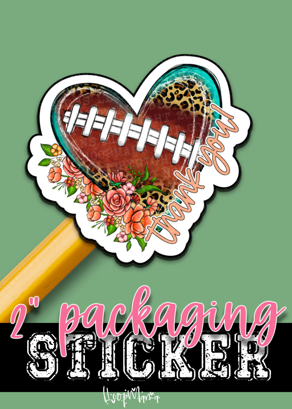 S0898 - Thank You Football Heart