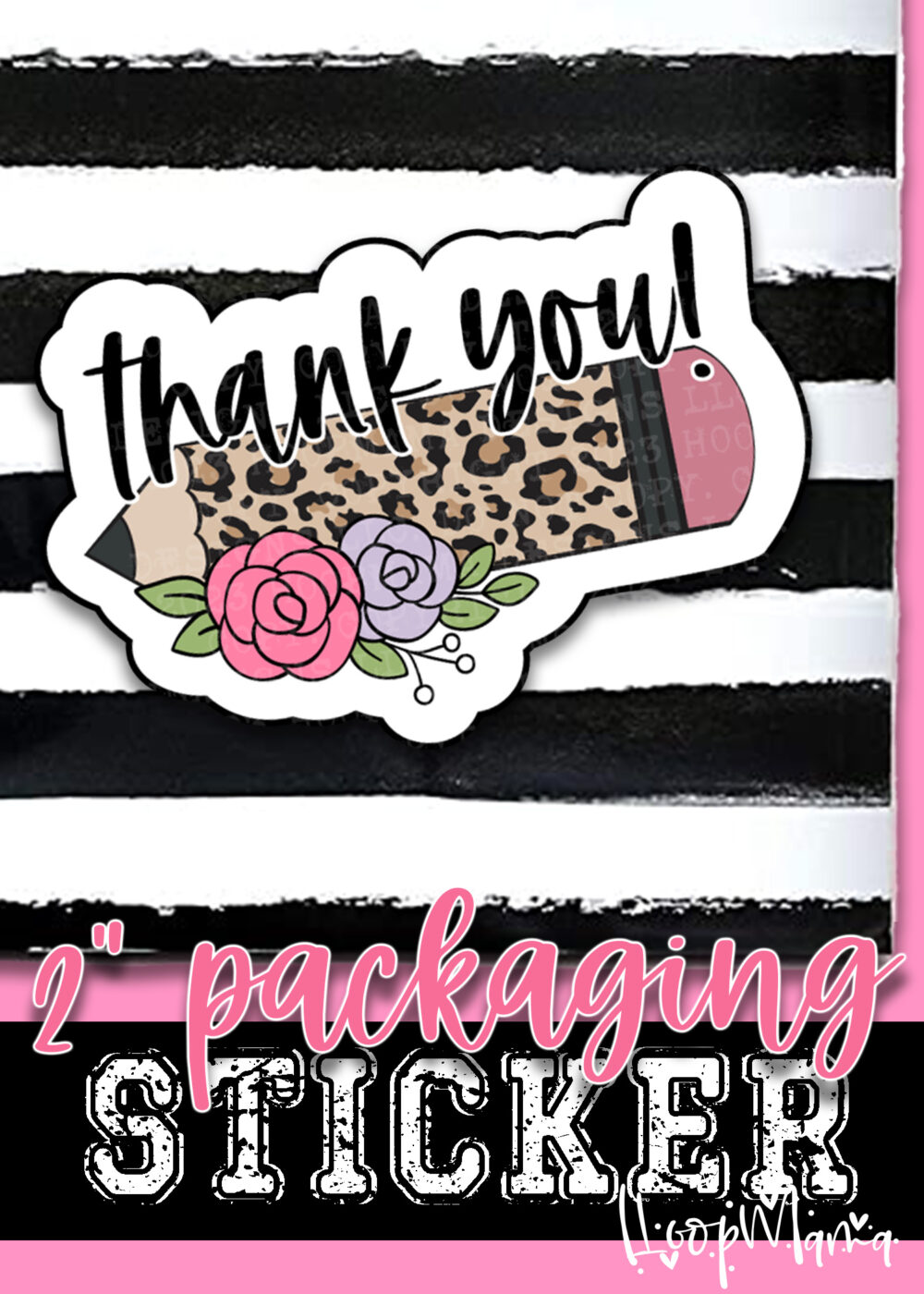 S0905 - Thank You Leopard Pencil