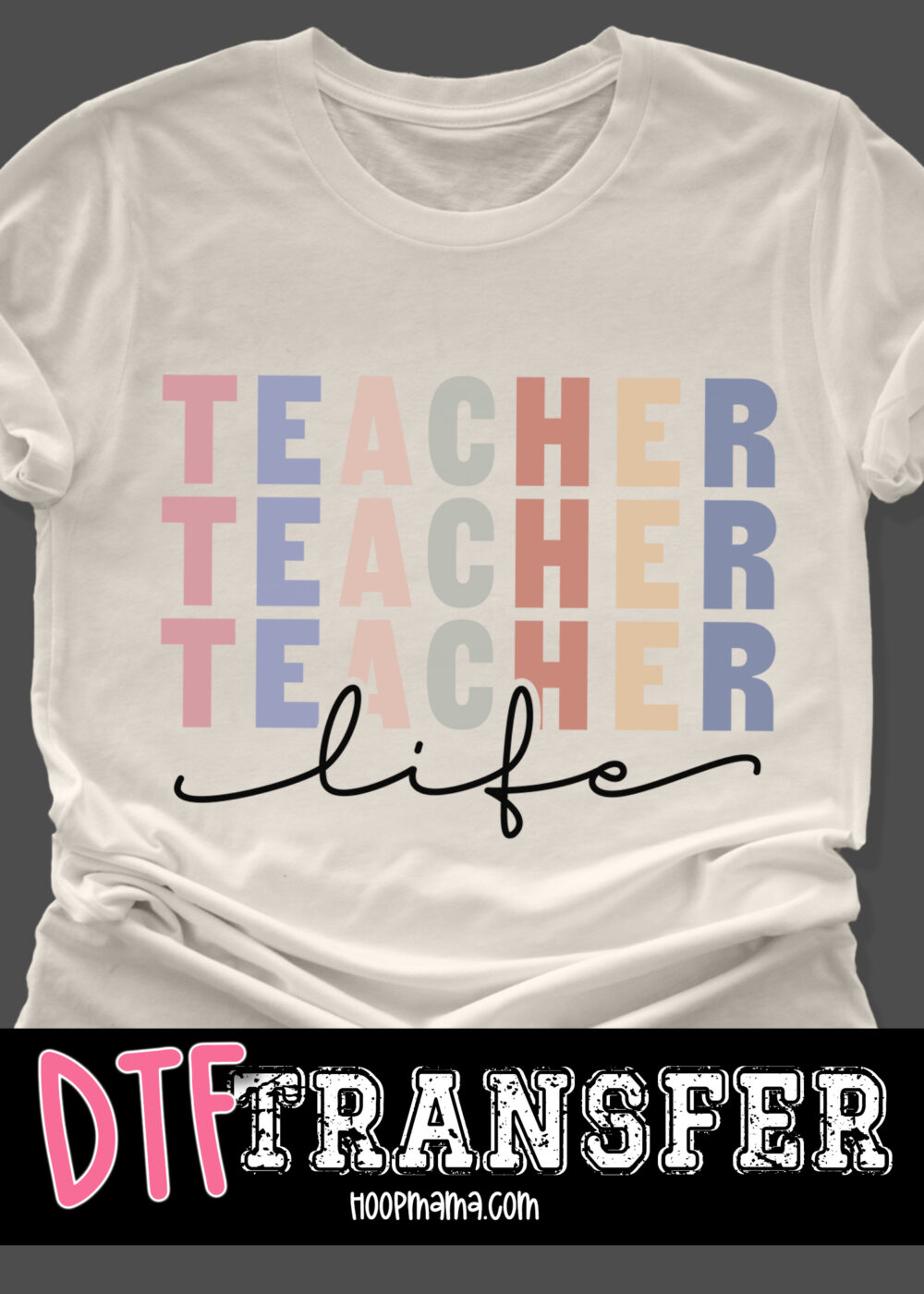 23-1013 - Teacher Teacher Teacher Life - DTF Transfer