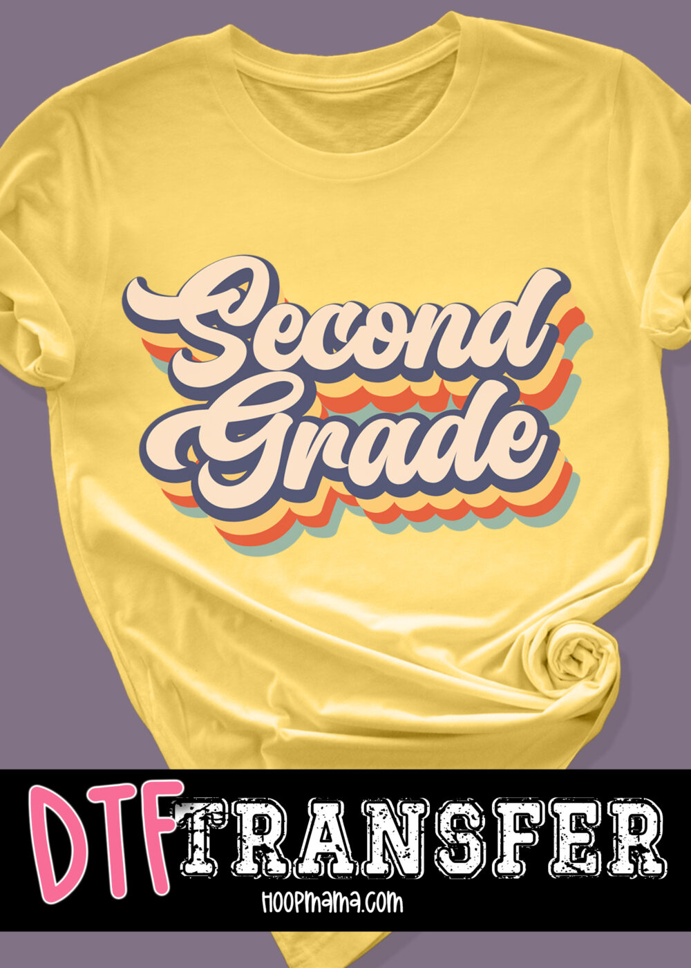 23-0999- Second Grade Retro - DTF Transfer
