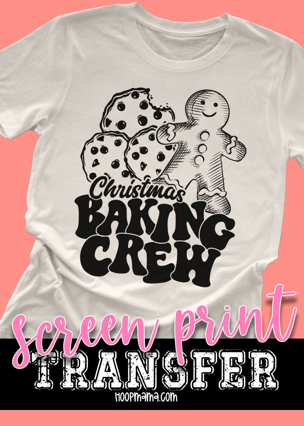 SPT-CS5B4 - Christmas Baking Crew - BLACK - 10.5" - SCREEN PRINT TRANSFER