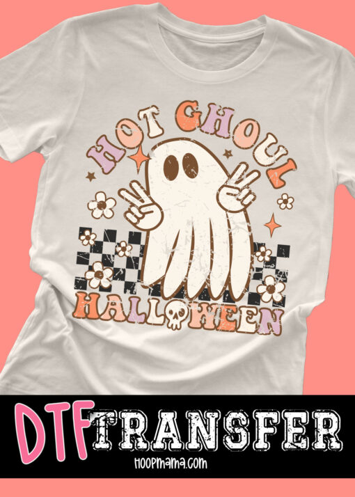 23-1166 - Hot Ghoul Halloween - DTF Transfer