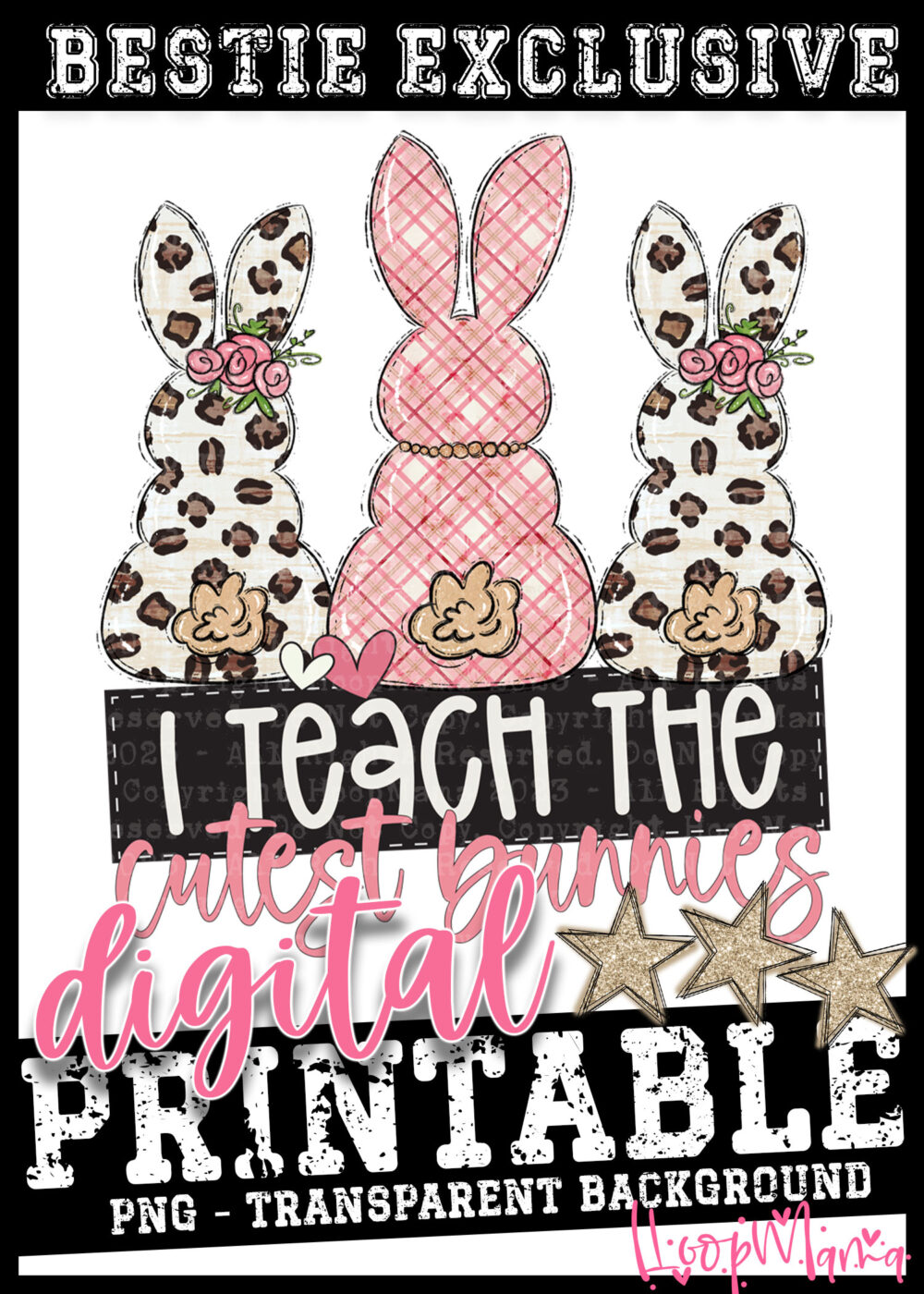 DD-B24-JAN04 - I Teach The Cutest Bunnies - DIGITAL DOWNLOAD