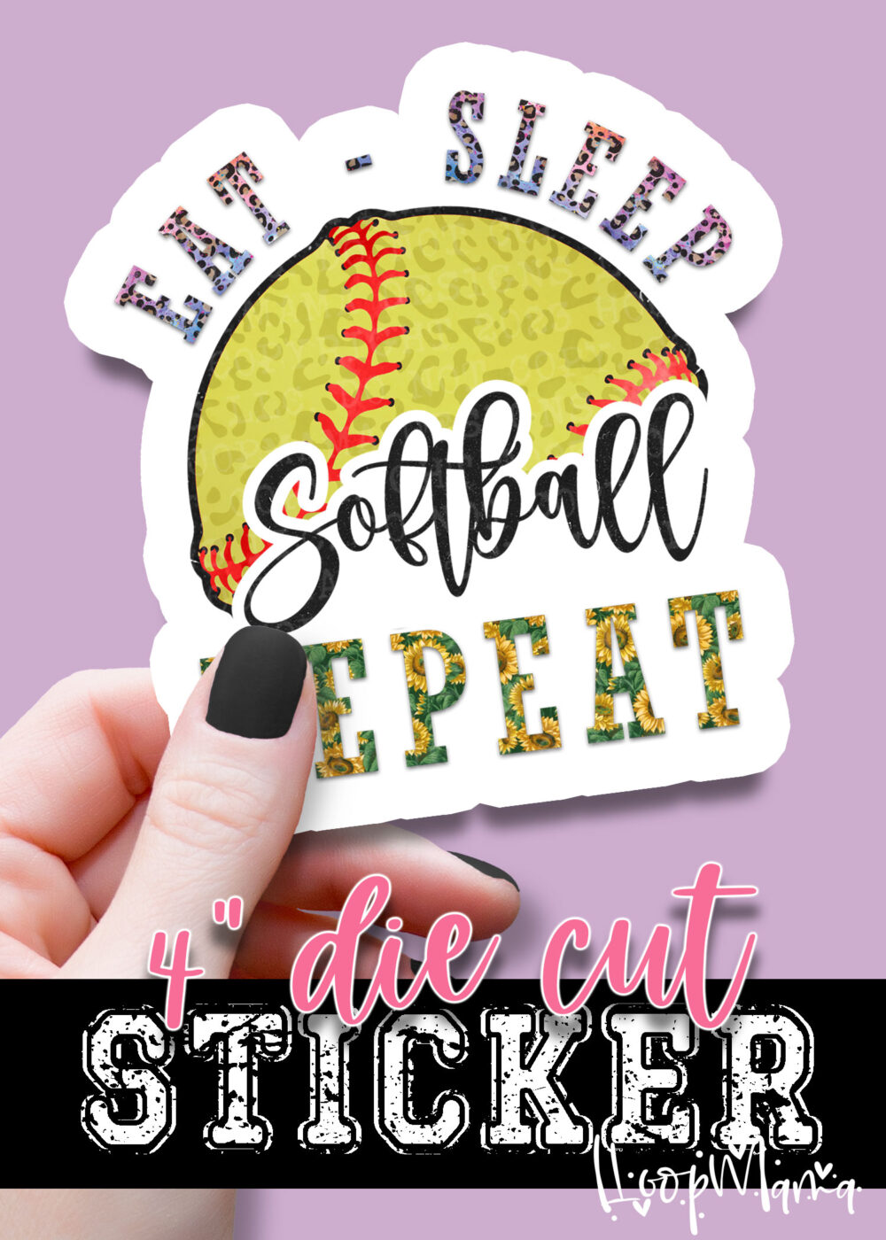 N24-JAN29-007 - Eat Sleep Retpeat - DIE CUT STICKER