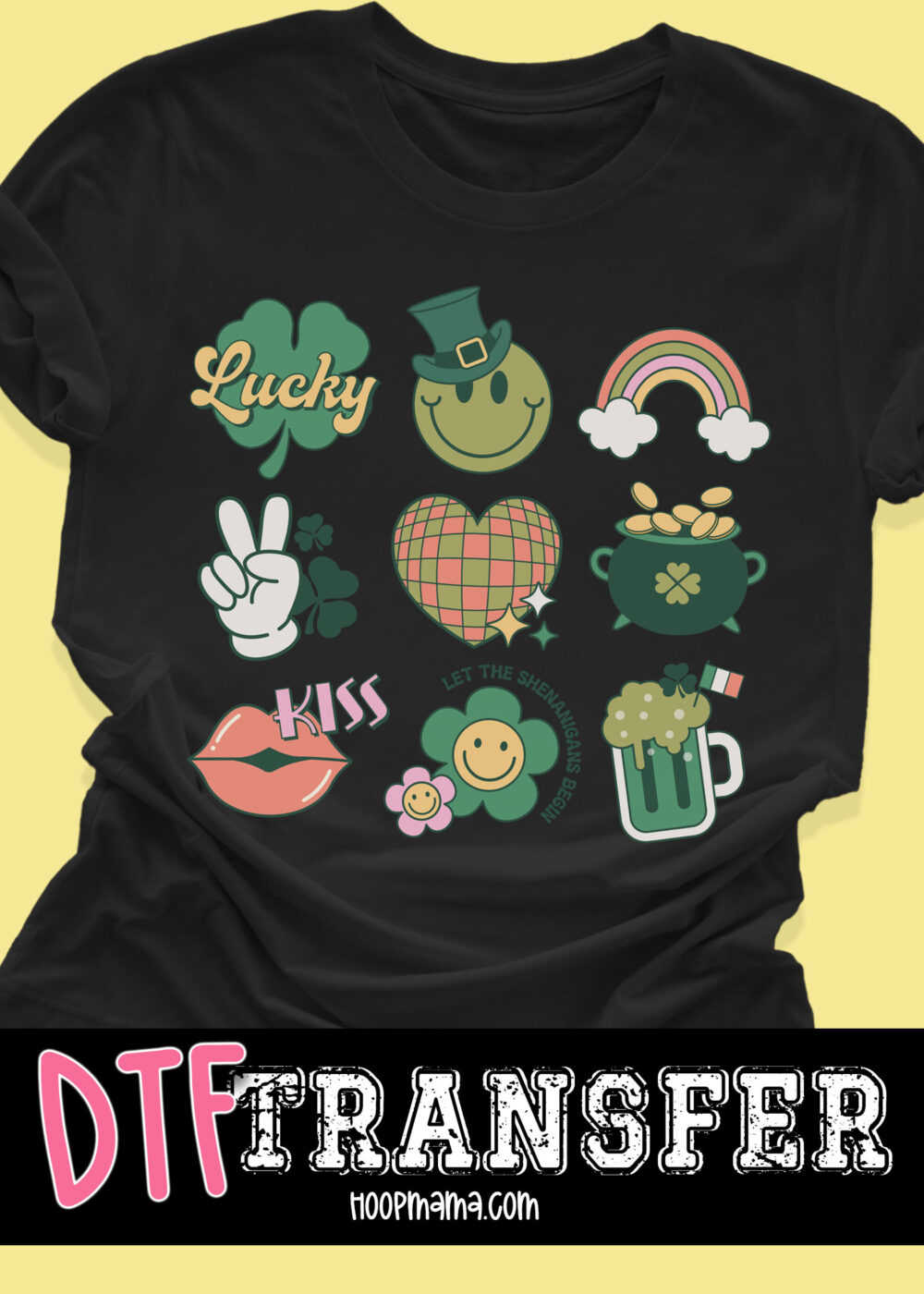 N24-JAN30-007 - Dark Retro Lucky Charms - DTF TRANSFER