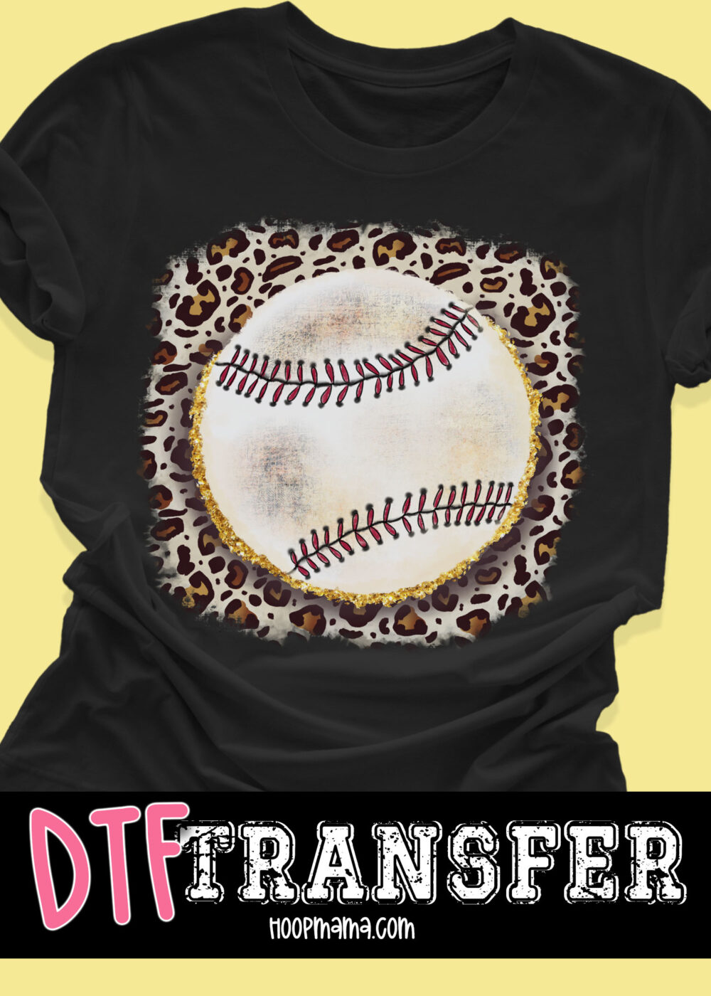 N24JAN18-028 - Basbeball Leopard - DTF TRANSFER