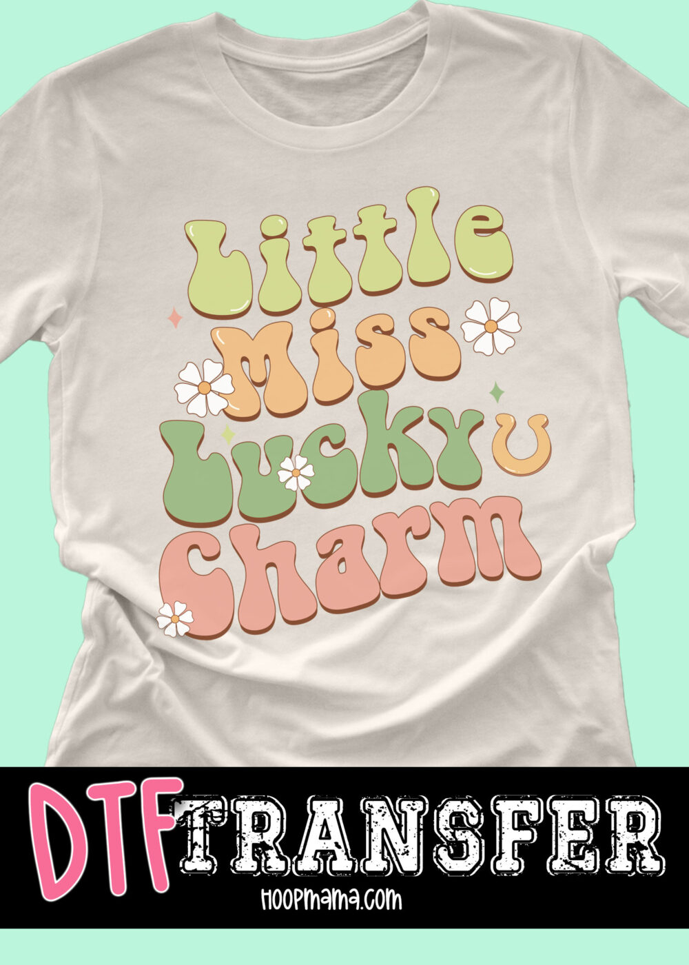N24-JAN30-016 - Little Miss Lucky Charm - DTF TRANSFER