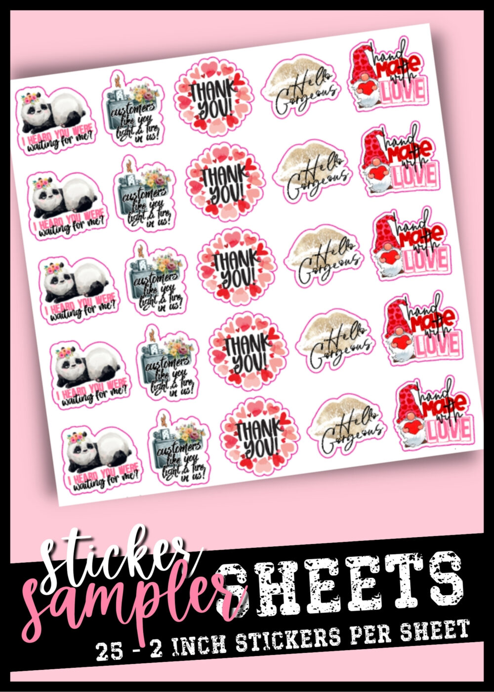 SS24-01 Valentine's Day Sticker Bundle Sheet