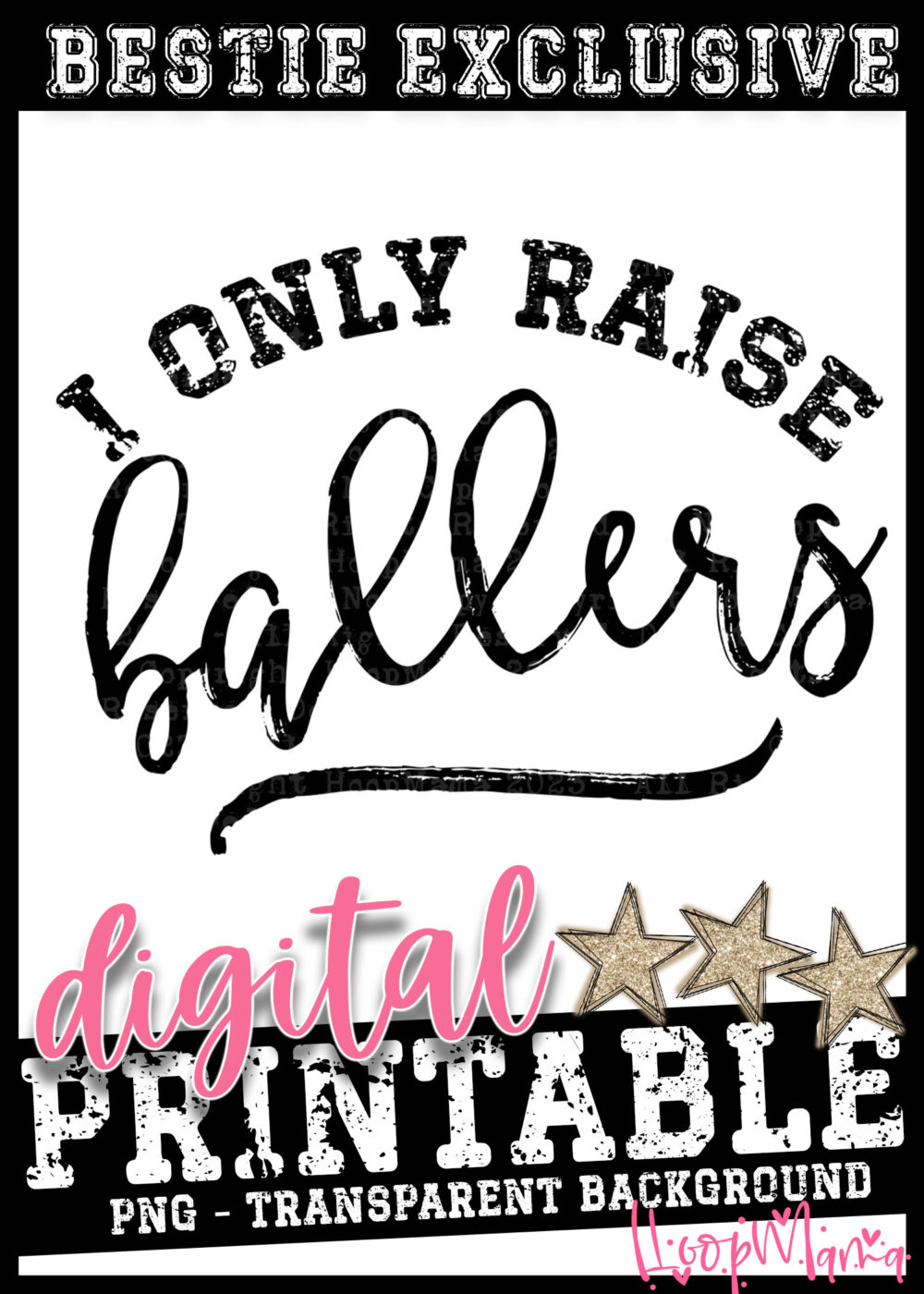 DD-B24-FEB04 - I Only Raise Ballers  - DIGITAL DOWNLOAD