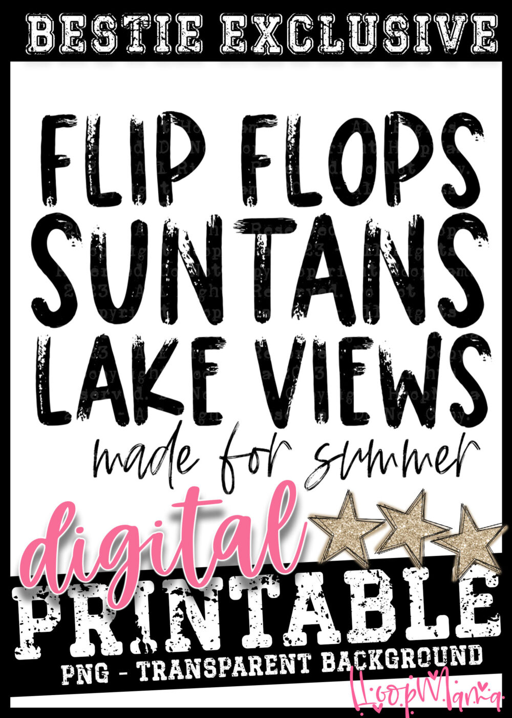 DD-B24-MAY06 - Flip Flops Suntans - DIGITAL DOWNLOAD