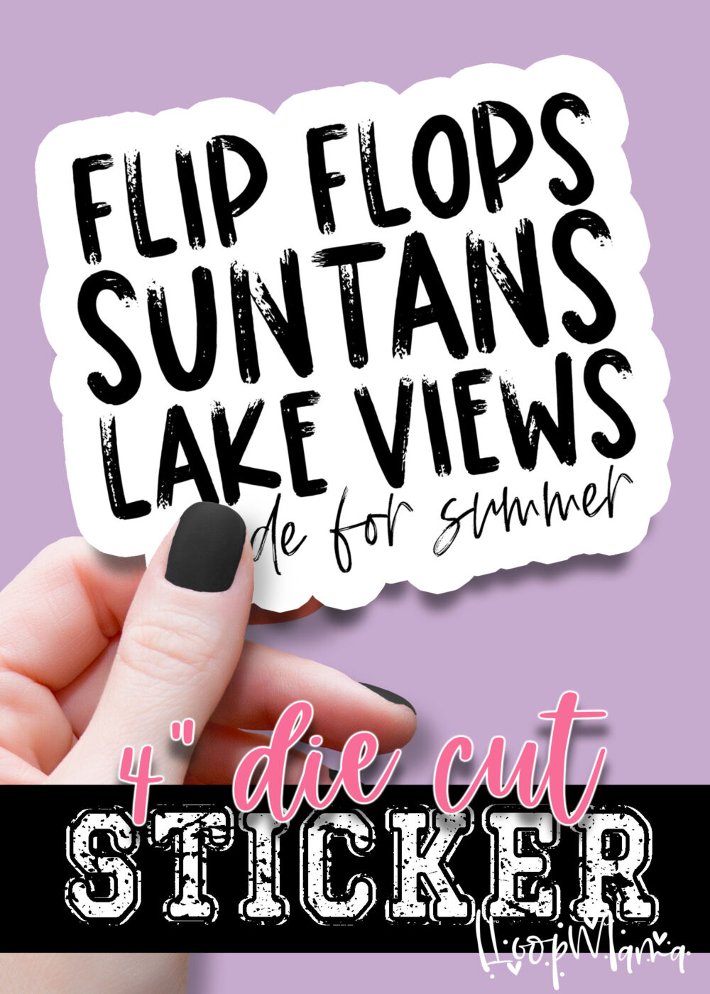DC-B24-MAY06 - Flip Flops Suntans - DIE CUT STICKER