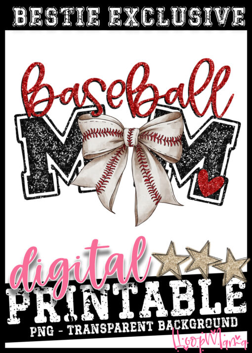 DD-B25-JAN30 - Baseball Mom - DIGITAL DOWNLOAD