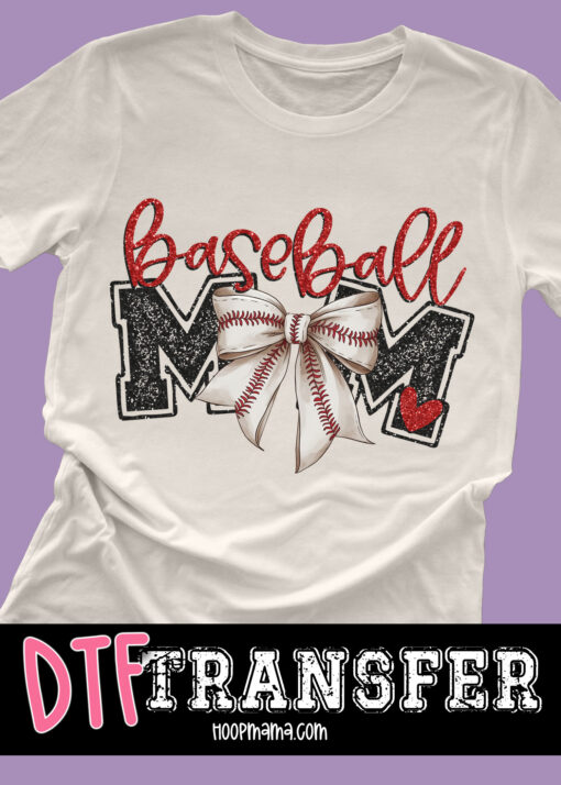 DTF-B25-JAN30 - Baseball Mom - DTF TRANSFER