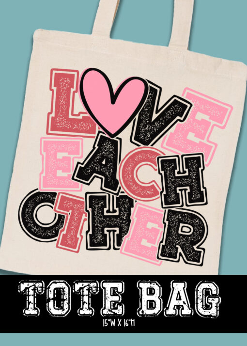 TB-B25-JAN01 - Love Each Other - TOTE BAG