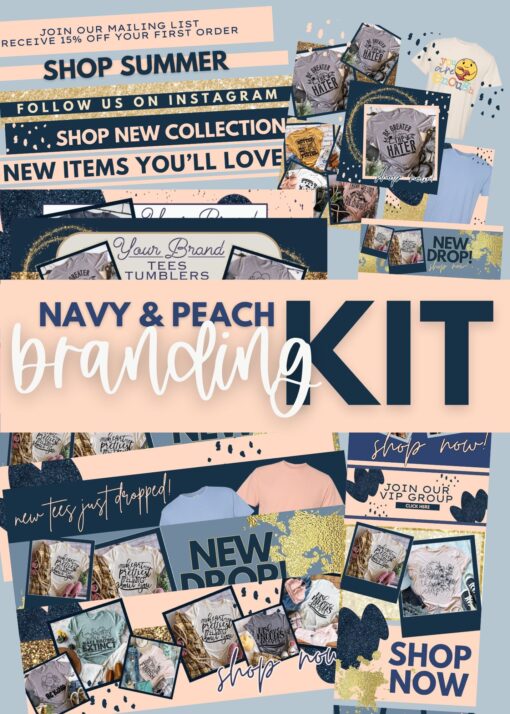 Branding Kit - Navy & Peach - June 2024