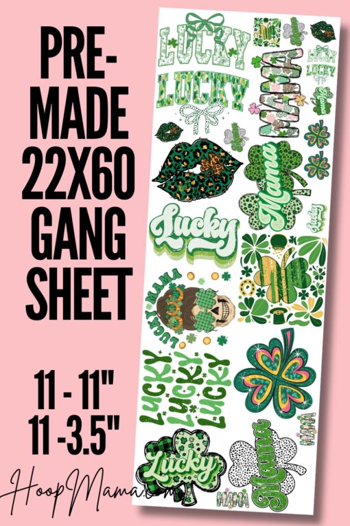 R2G050 - St Patricks Day SET 1 - DTF Transfer Gang Sheet