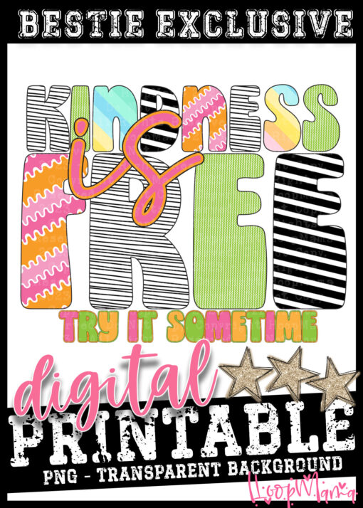 DD-B25-MAR49 - Kindness Is Free - DIGITAL DOWNLOAD