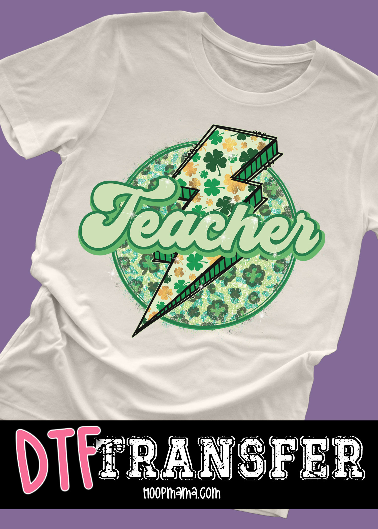 N25-FEB019 - Shamrock Teacher - DTF TRANSFER