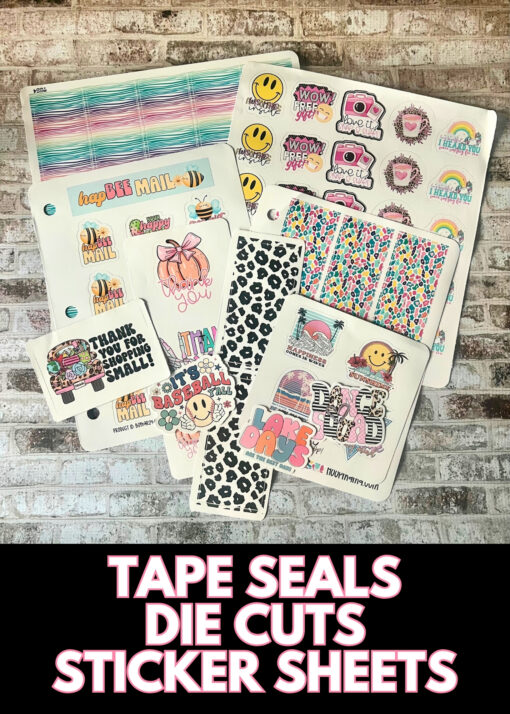 ***MYSTERY STICKER & TAPE SEAL GRAB BAG - 100 ITEMS! - Image 2