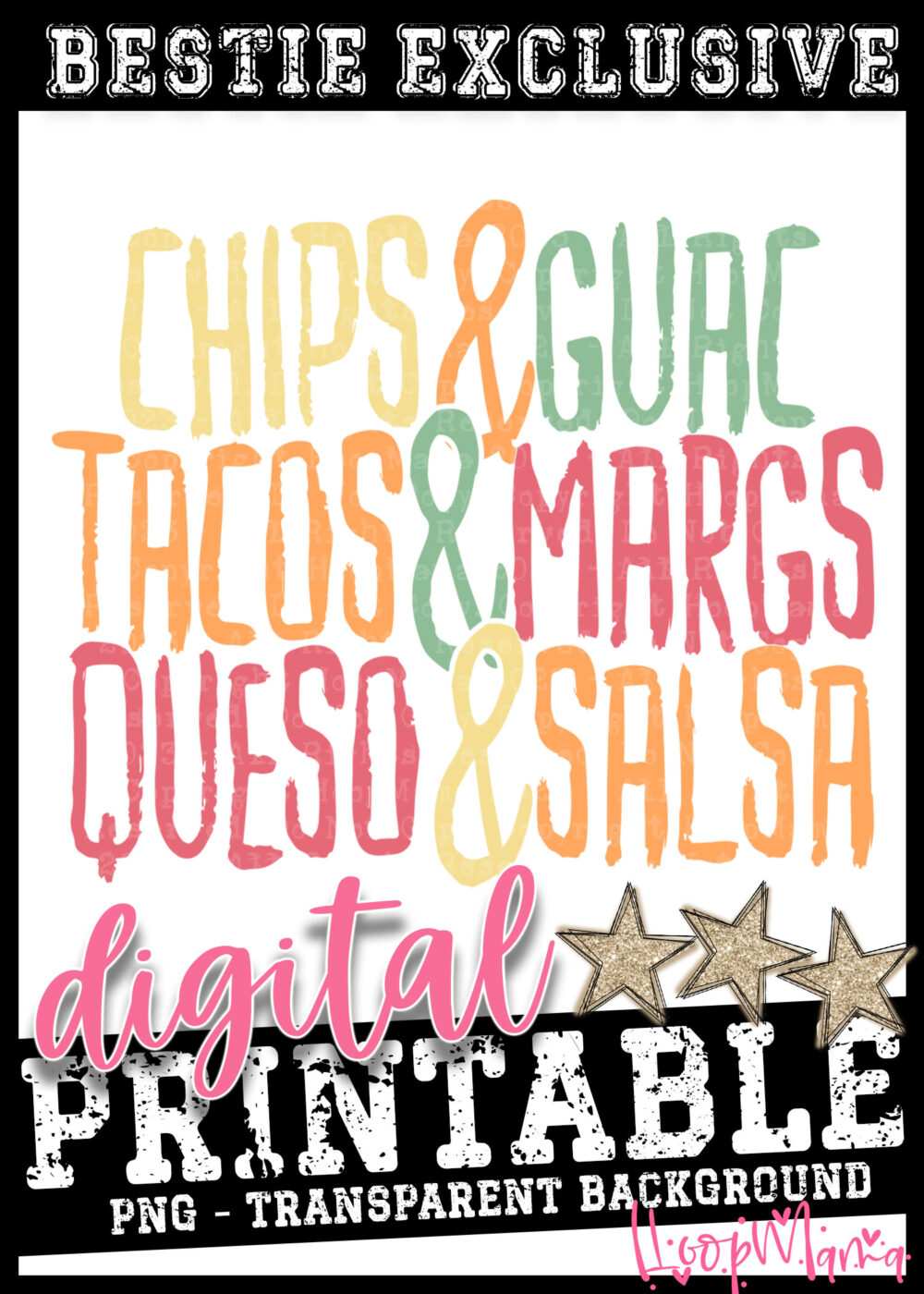DD-B25-MAY39 - Chips And Guac COLOR - DIGITAL DOWNLOAD
