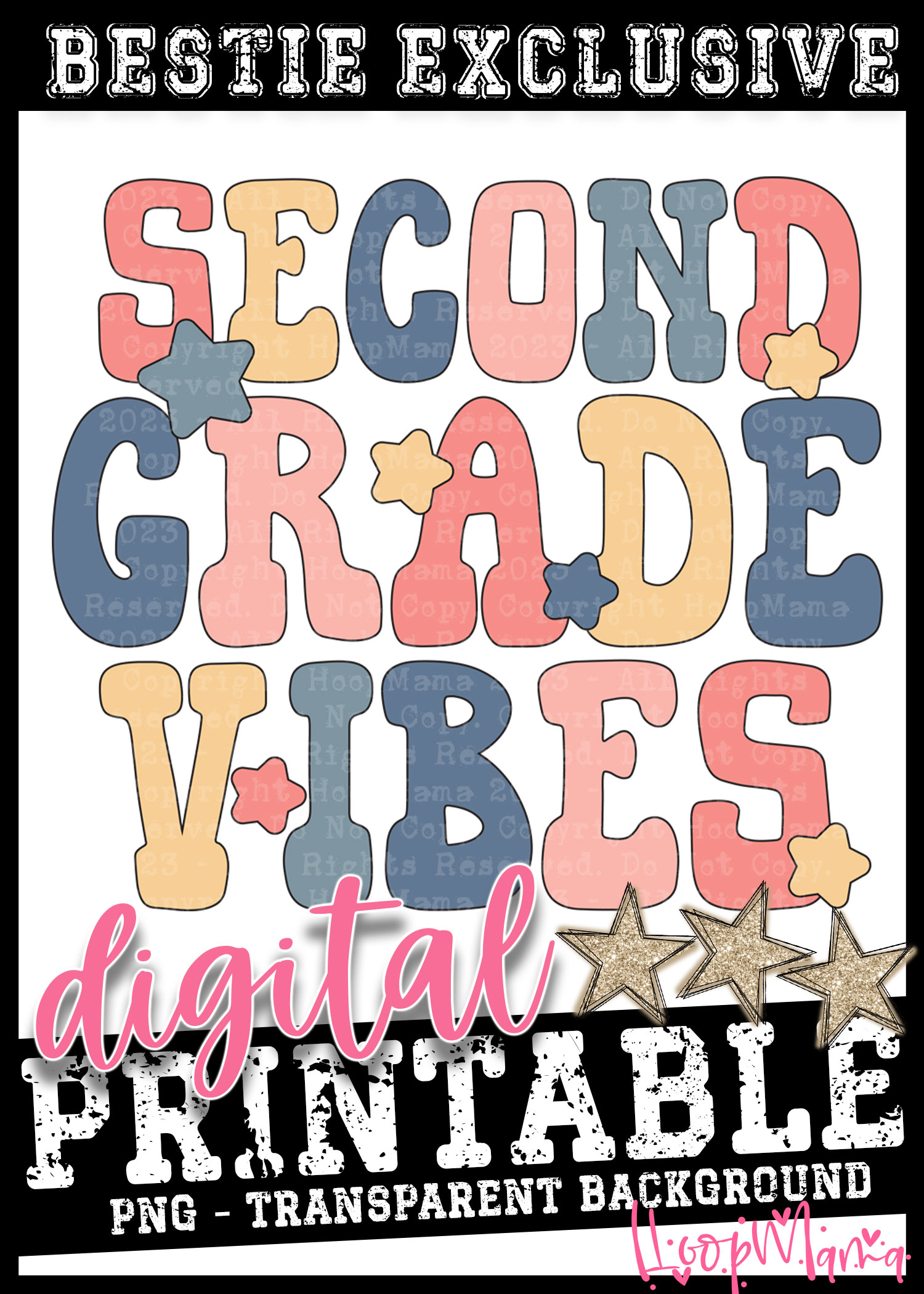 DD-B25-JUL14 - Second Grade Vibes - DIGITAL DOWNLOAD