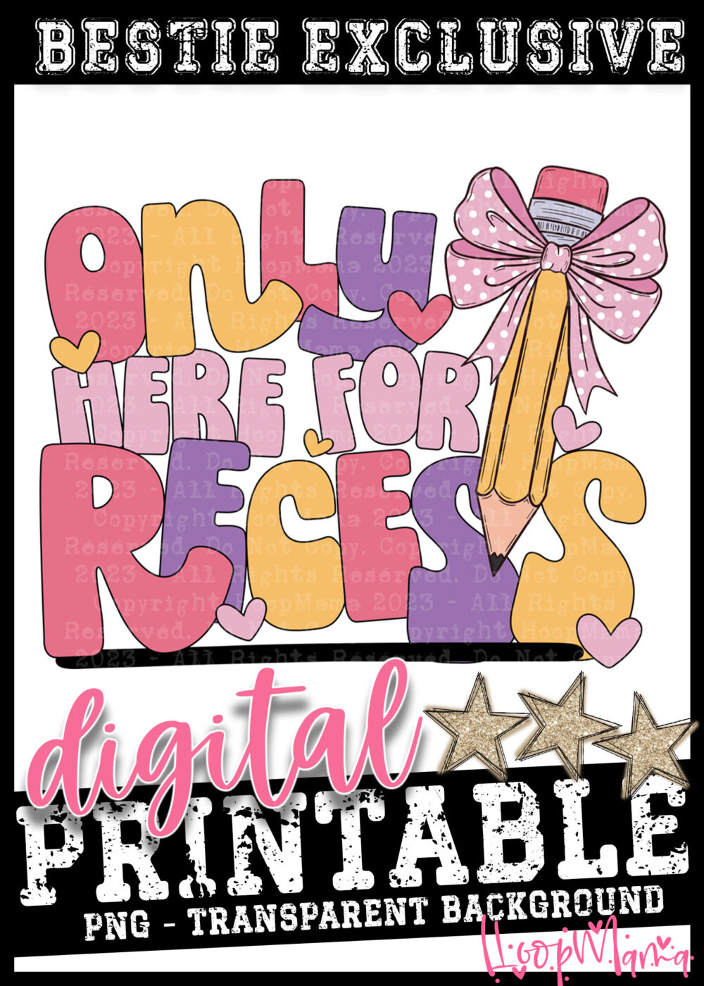 DD-B25-AUG04 - Only Here For Recess - DIGITAL DOWNLOAD