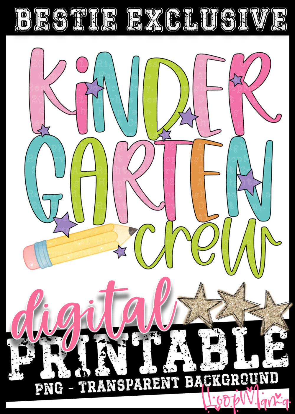 DD-B25-AUG12 - Kindergarten Crew - DIGITAL DOWNLOAD