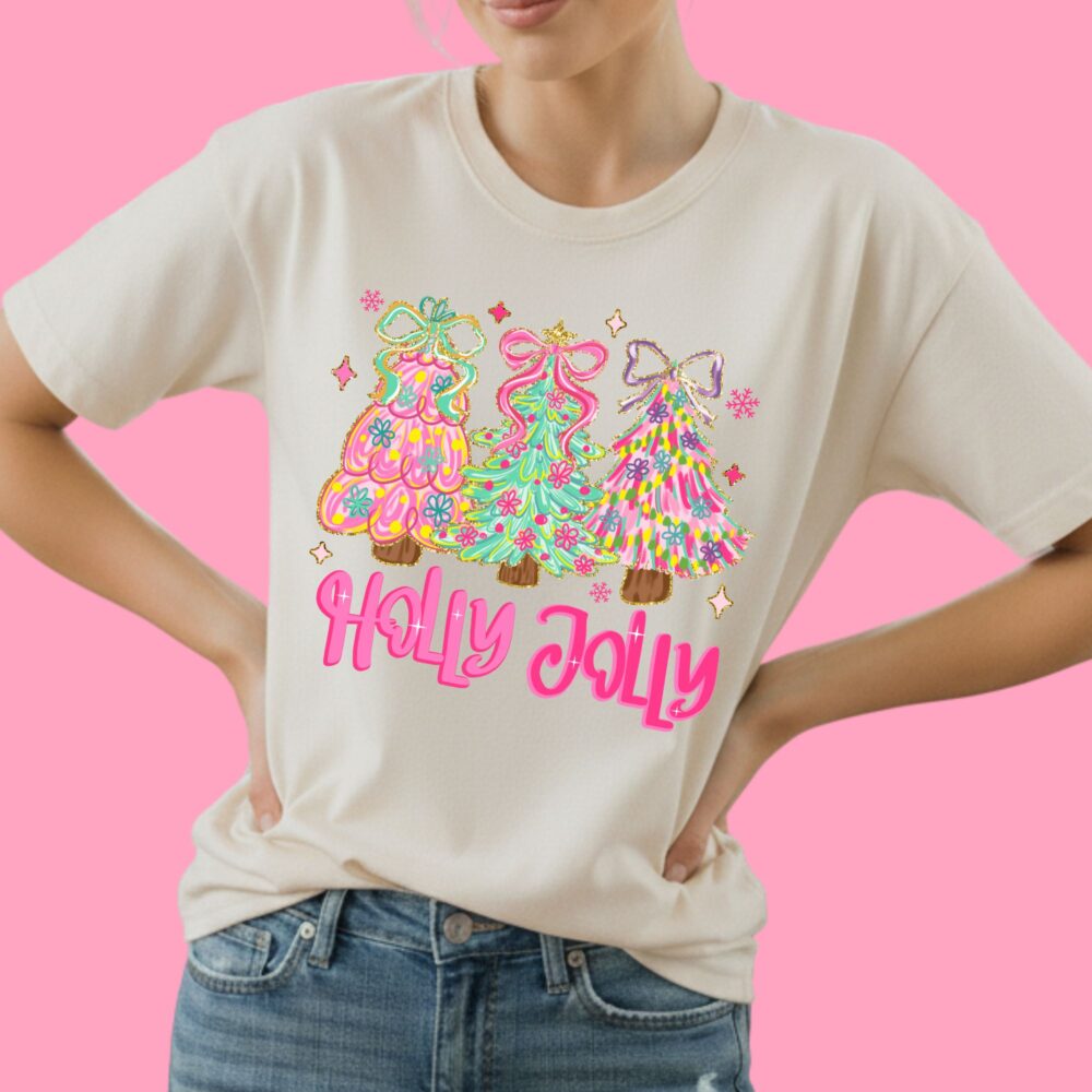 $2 DTF Deal! Holly Jolly 11" - DTF TRANSFER