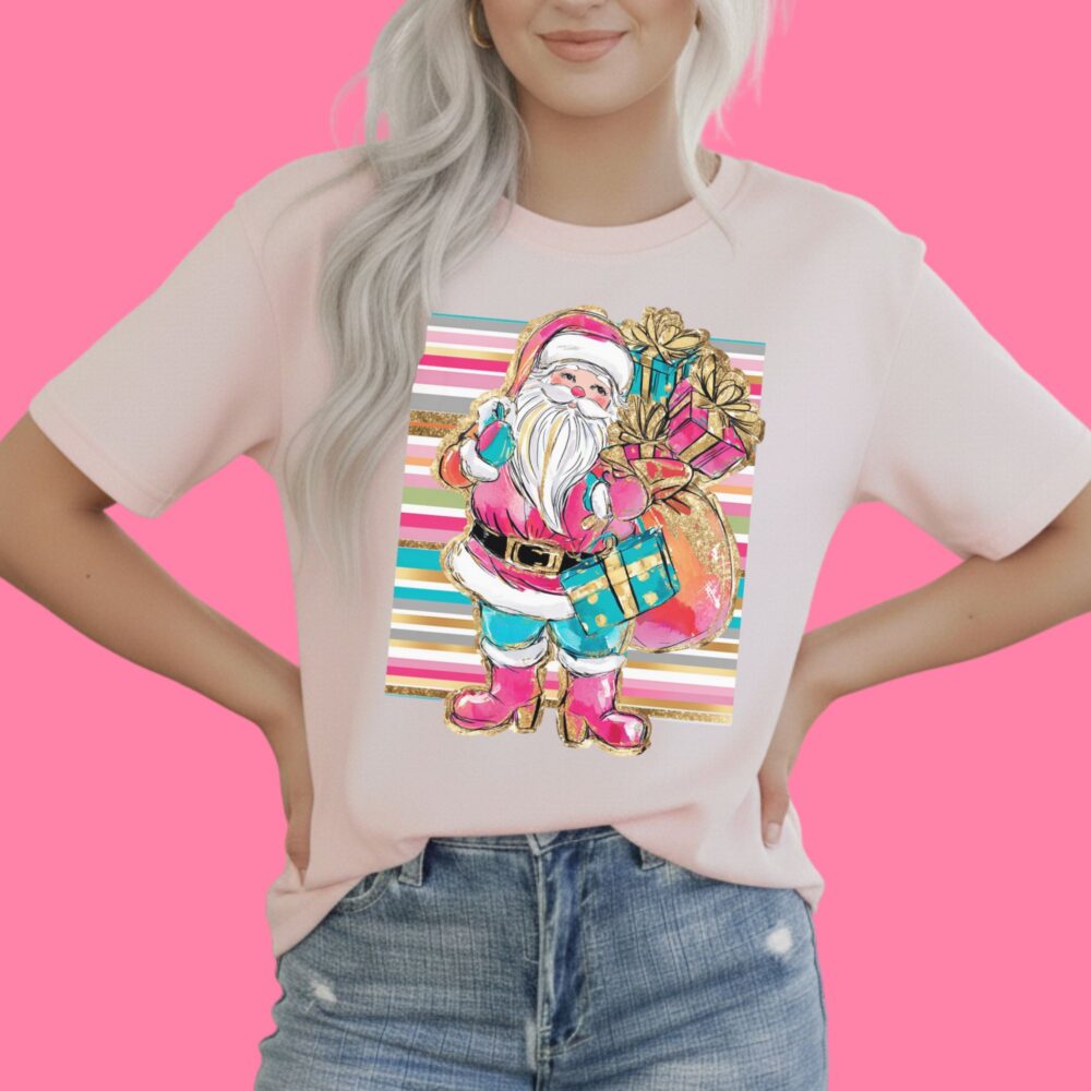 $2 DTF Deal! Pastel Santa 11" - DTF TRANSFER