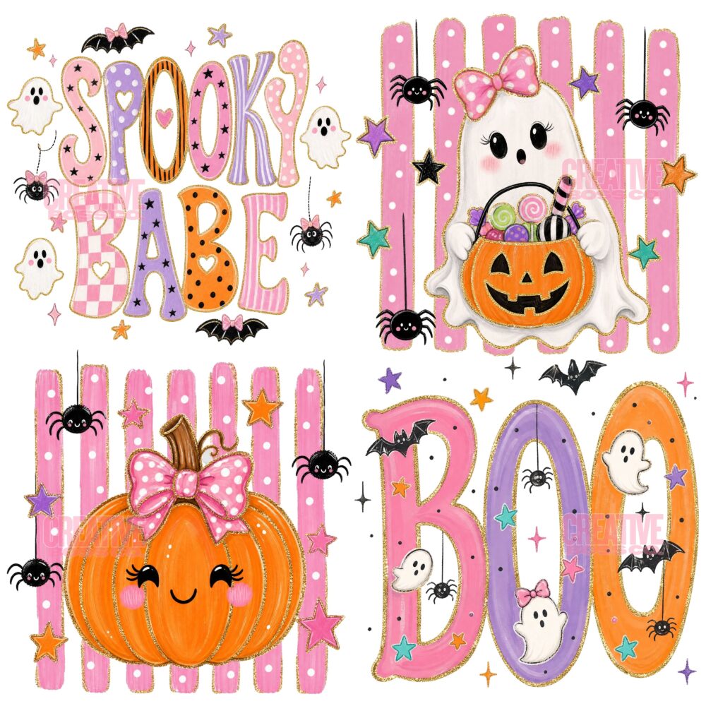 Alternative view of Girly Halloween Digital Bundle