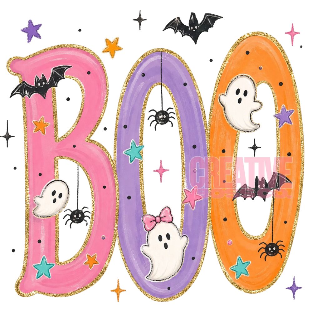 BOO Halloween Printable PNG Design